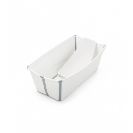 Bañera blanco gris FLEXI BATH STOKKE + soporte.