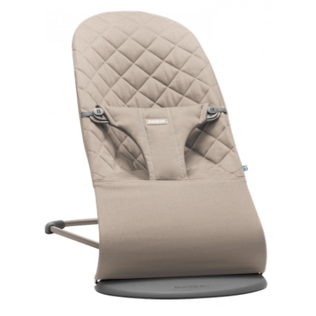 hamaca bliss cotton de babybjorn en color gris arena.