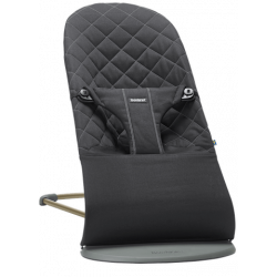 hamaca bliss cotton de babybjorn en color negro.