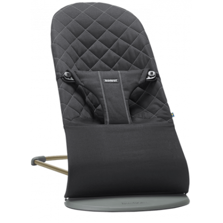 hamaca bliss cotton de babybjorn en color negro.