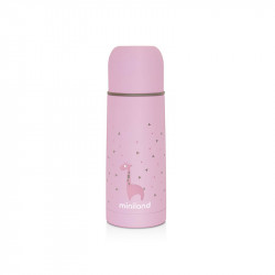 Termo para líquidos Thermy Rose 350 ml de Miniland. Divertido diseño exterior.