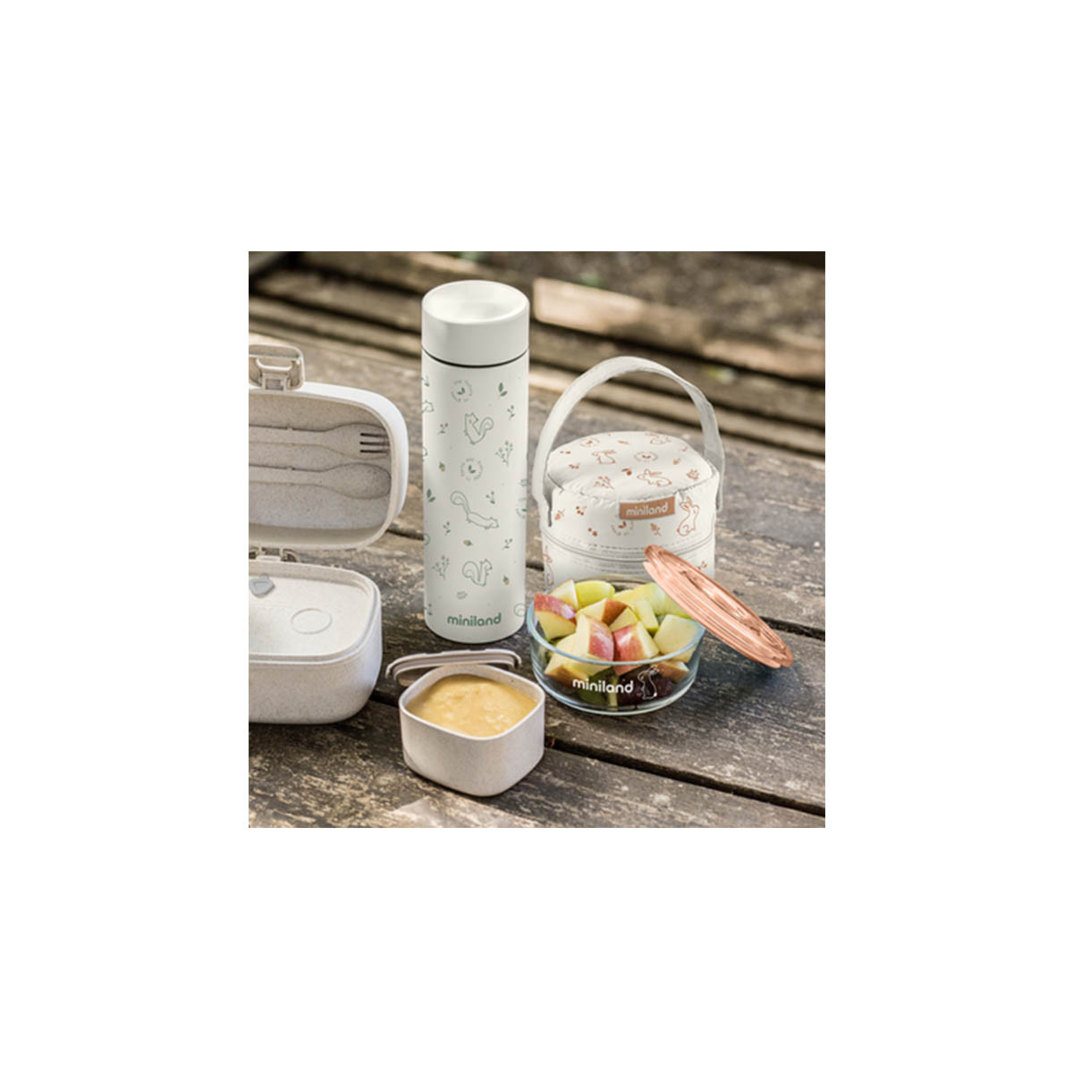 Set nevera y 2 Tupper de cristal herméticos naturround de Miniland – Baby  Secrets