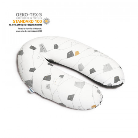 Cojín de maternidad Doomoo de Babymoov en el estampado Bear Grey.