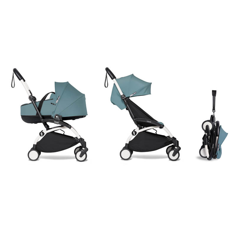 pack completo babyzen color aqua chasis blanco