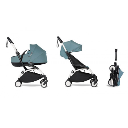 pack completo babyzen color aqua chasis blanco