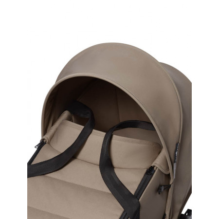 bassinet color taupe chasis blanco