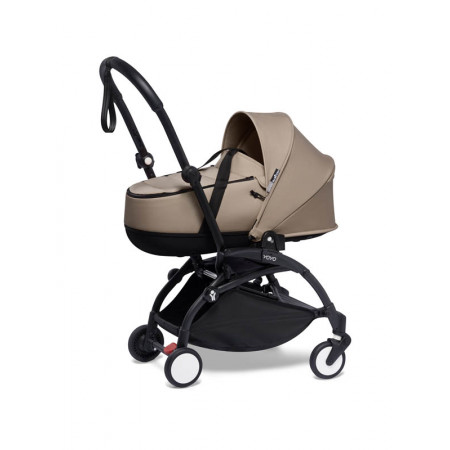 yoyo2 cochecito bassinet color taupe chasis negro