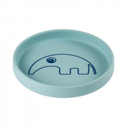 plato de silicona de done by deer en light blue