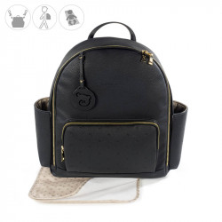 Mochila London de Pasito a Pasito en color negro.