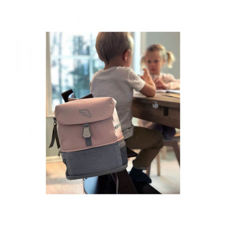 mochila crew backpack de stokke en el color pink lemonade