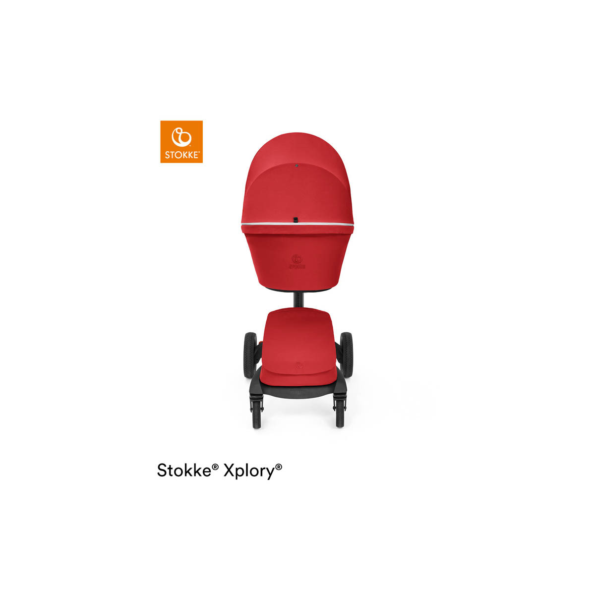 capazo para silla de paseo xplory x de stokke en color ruby red