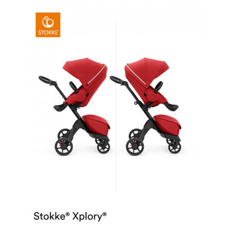 silla de paseo xplory x de stokke en el color ruby red