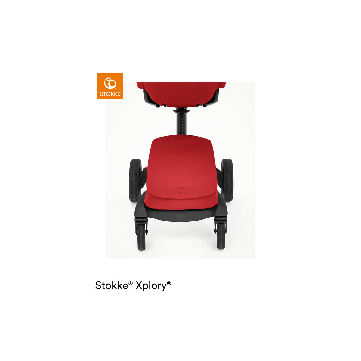 silla de paseo xplory x de stokke en el color ruby red