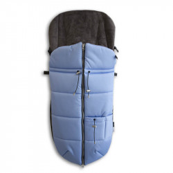 saco para silla de paseo con cremallera azul