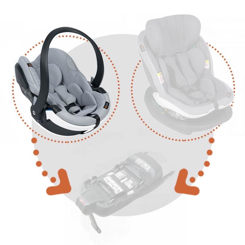 silla de coche izi go modular x1 i size de besafe en el color peak mesh