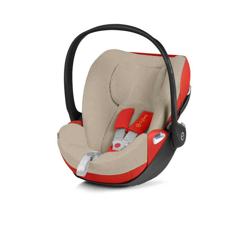 funda de verano para silla de coche cloud z de cybex en color beige