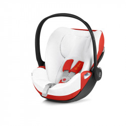 funda de verano para silla de coche cloud z de cybex en color blanco