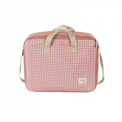 Maleta de la colección i love vichy de walking mum en color rosa.