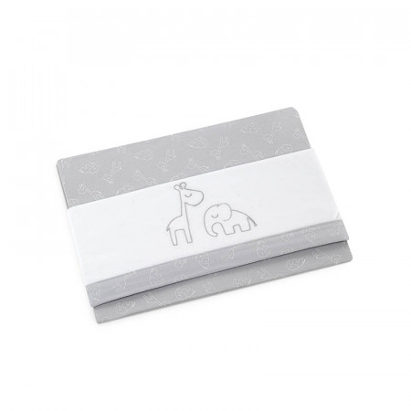 sabana para cuna modelo 78 de d peques en color gris