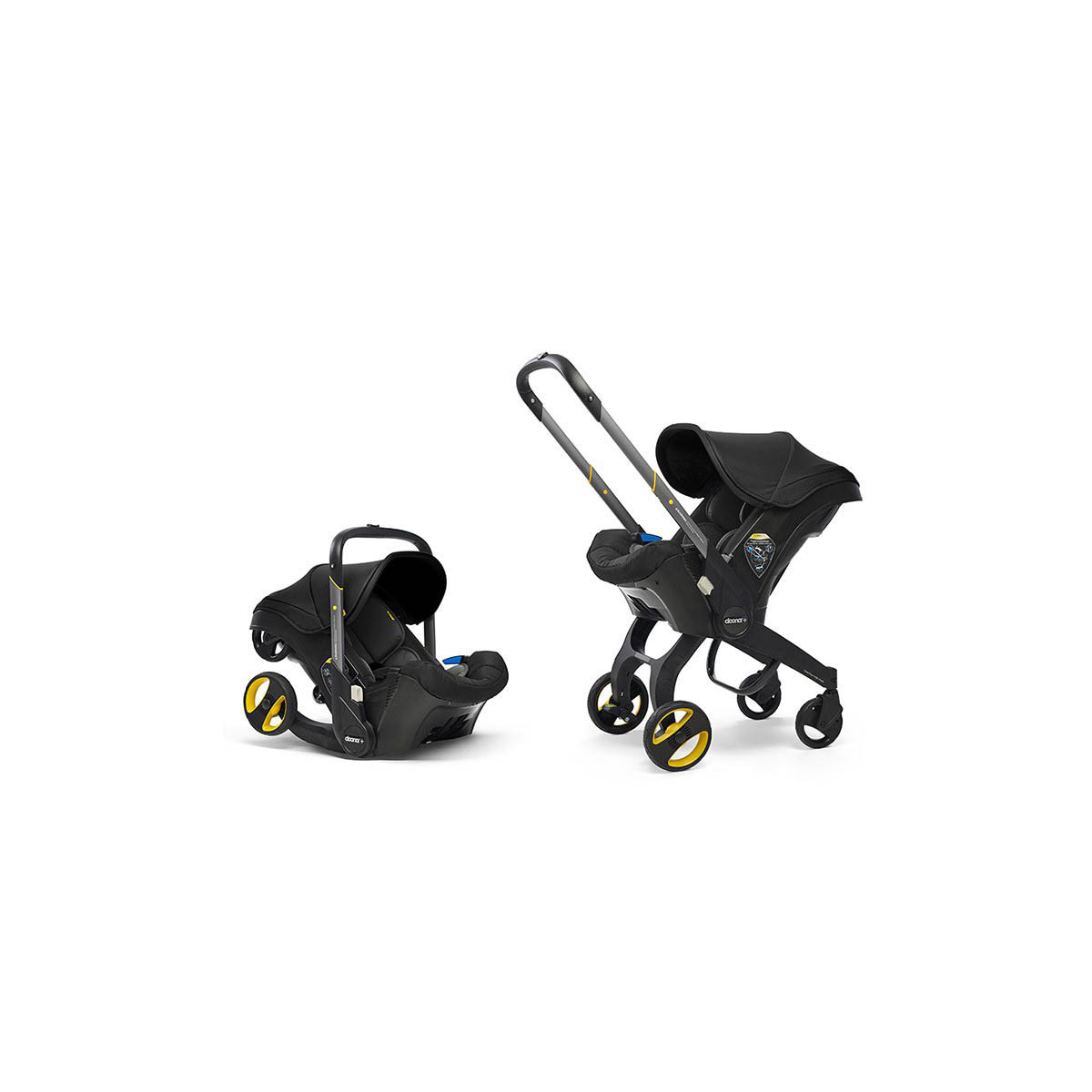 silla de coche convertible doona de simple parenting en el color nitro black
