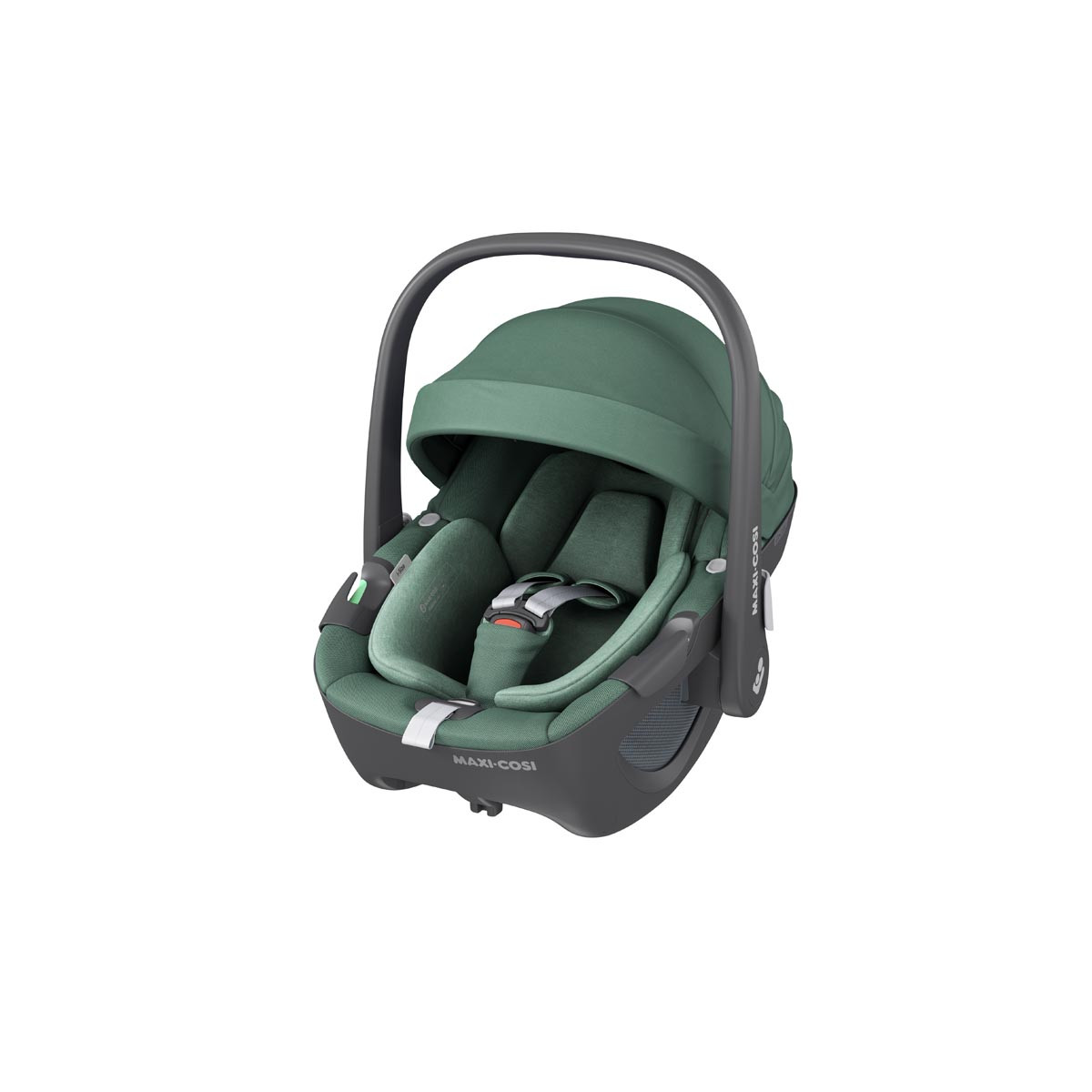 silla de coche pebble 360 de maxi cosi en el color essential green