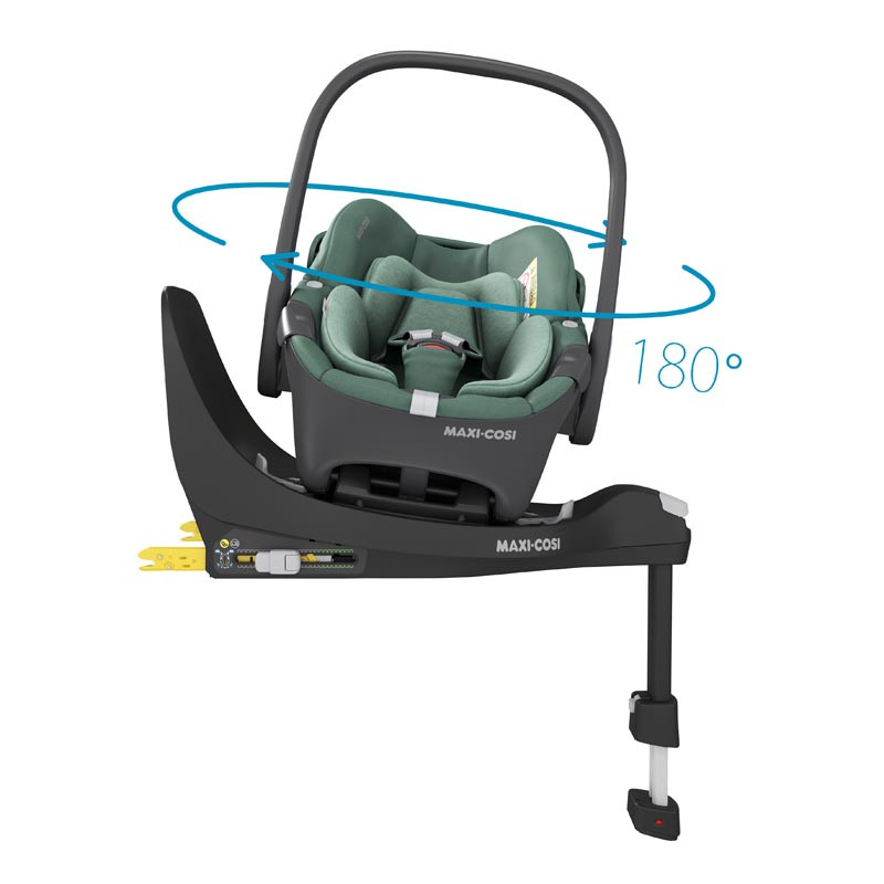 silla de coche pebble 360 de maxi cosi en el color essential green