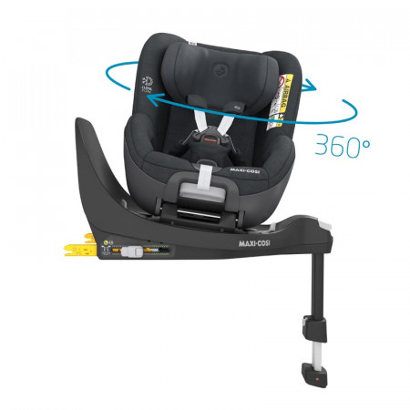 silla de coche pearl 360 de maxi cosi en el color authentic graphite