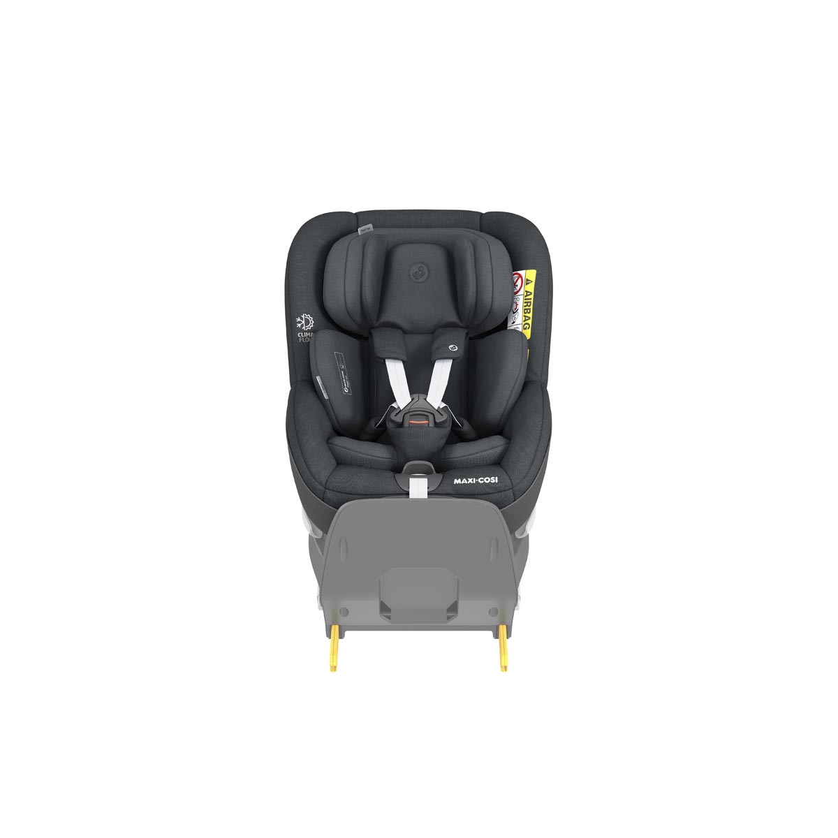 silla de coche pearl 360 de maxi cosi en el color authentic graphite