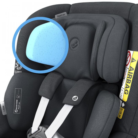 silla de coche pearl 360 de maxi cosi en el color authentic graphite