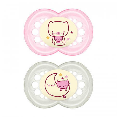 chupete original night 16+ de mam en el color quartz rose