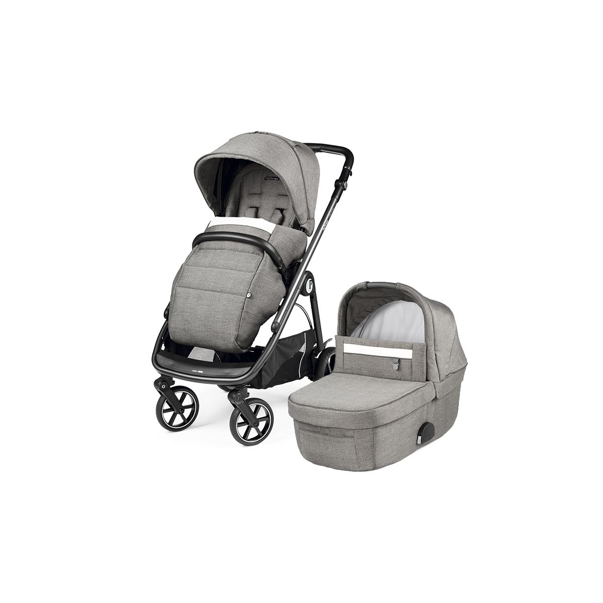 Cochecito Peg Perego Veloce dúo en el color city grey.