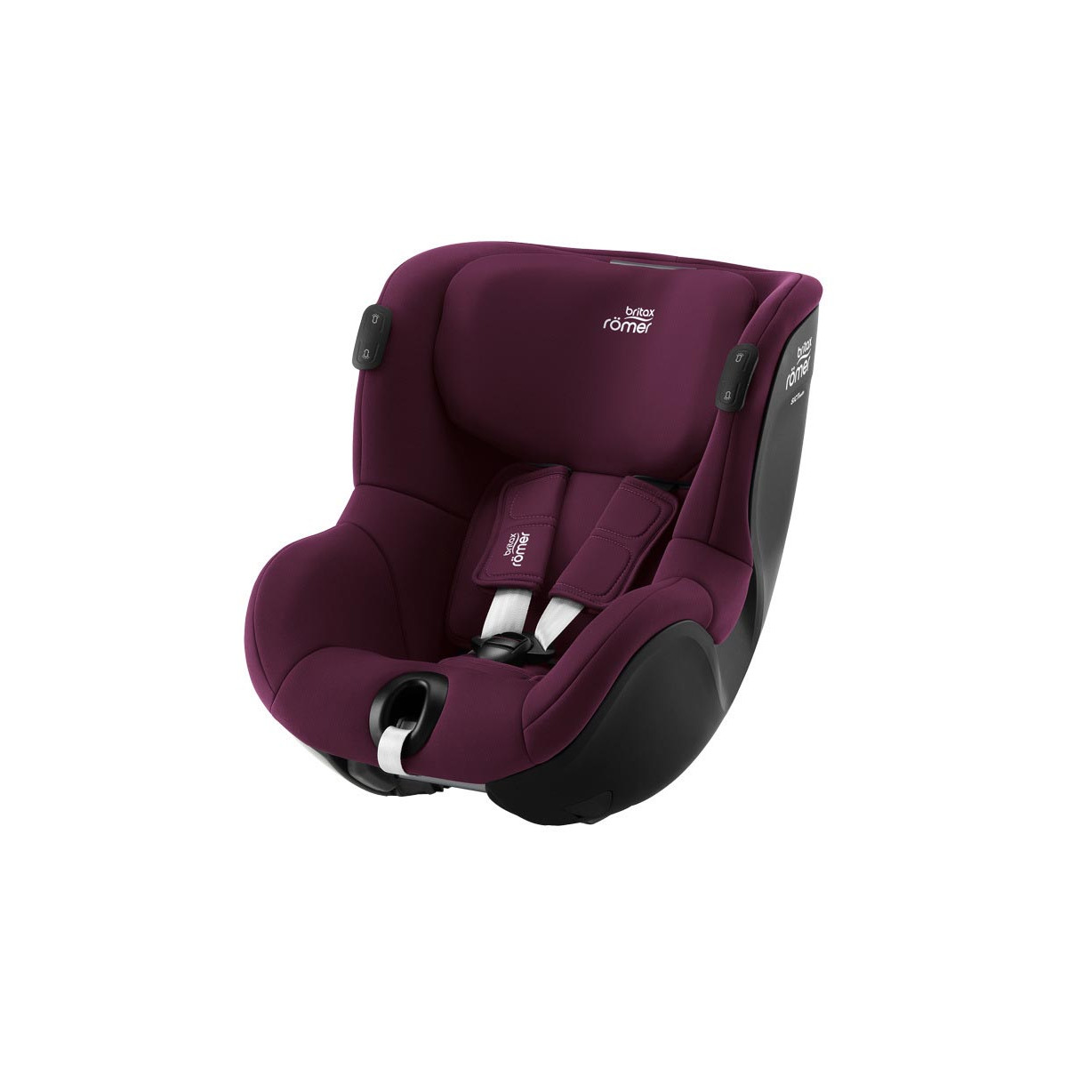 britax romer dualfix isense silla de coche en el color burgundy red