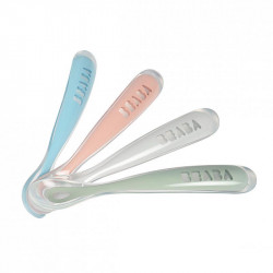 beaba pack de 4 cucharas silicona