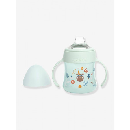 biberon con asas first de suavinex en el color forest vert