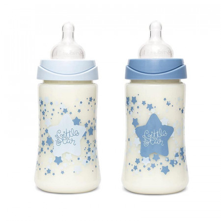 pack de biberones little star de suavinex en color azul