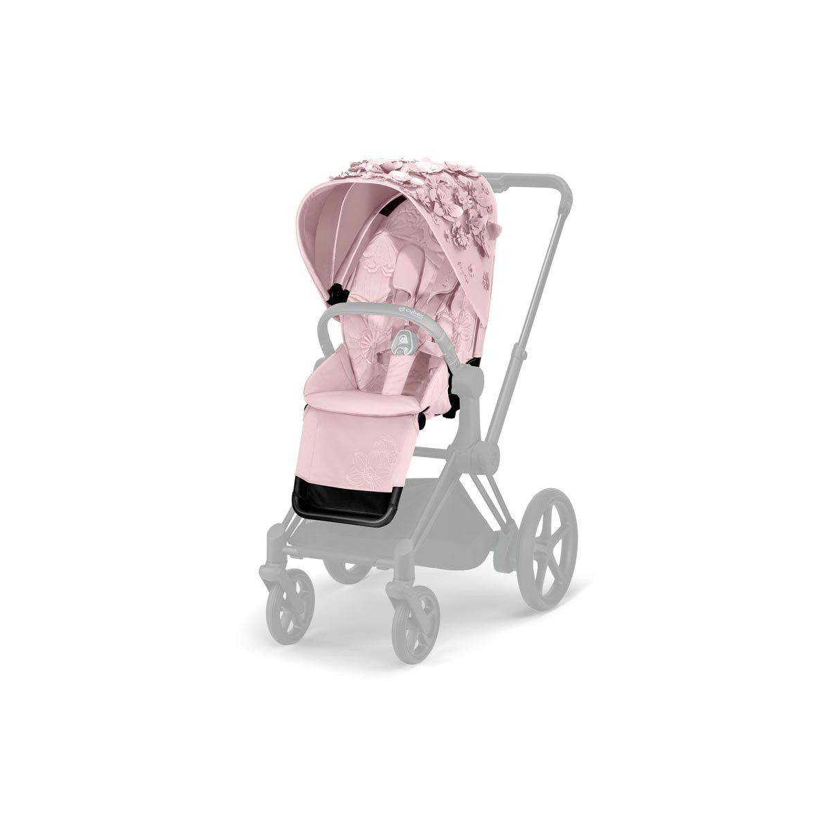 silla de paseo priam de la colección simply flowers de cybex en el color pale blush