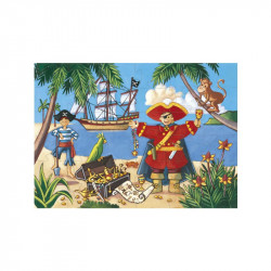 Puzzle silueta El Pirata de Djeco. 2