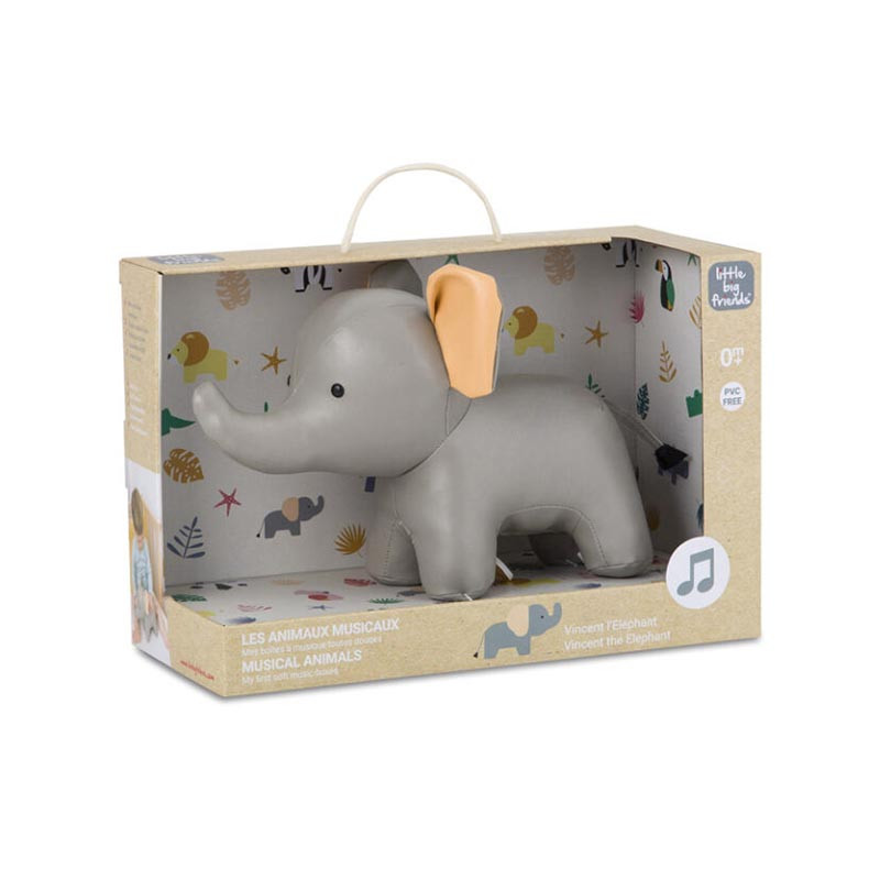 animales musicales de little big friends en el modelo elefante