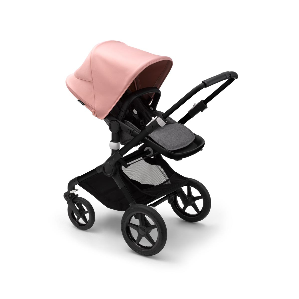 bugaboo fox 3 negro gris melange rosa de mañana