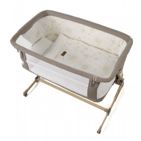 Cuna colecho baby side II Jané, color/textura glitter.