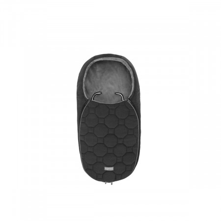 Saco capazo de invierno Inglesina para bebés recién nacidos en color vulcan black.