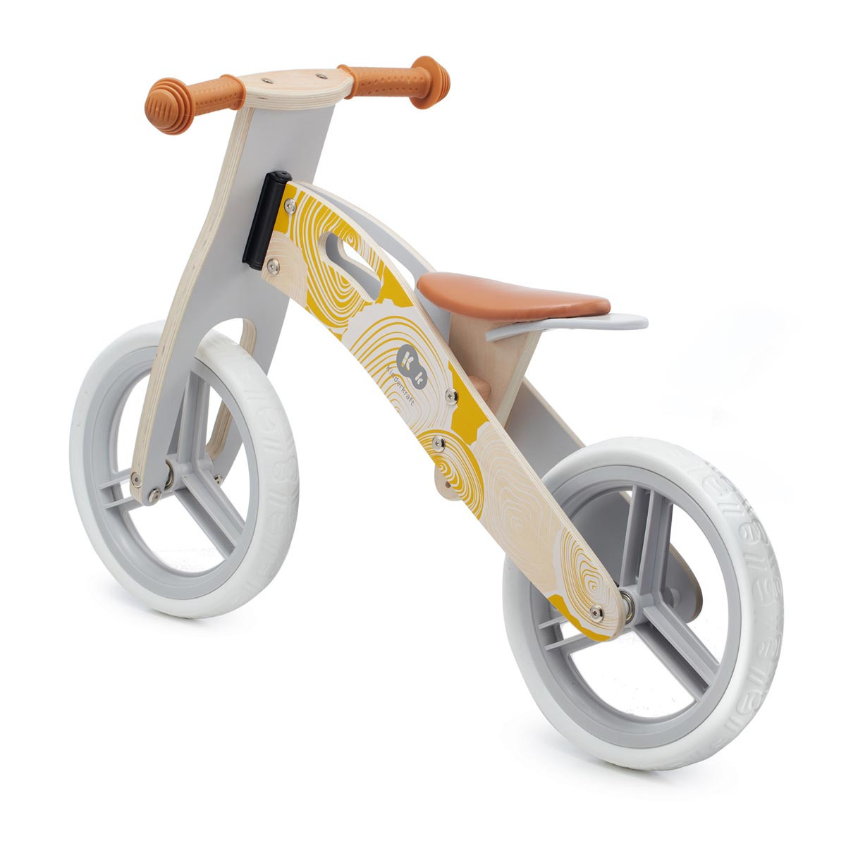 Bicicleta de equilibrio de madera sin pedales, Kinderkraft Runner. Apta para niños a partir de los 3 años.
