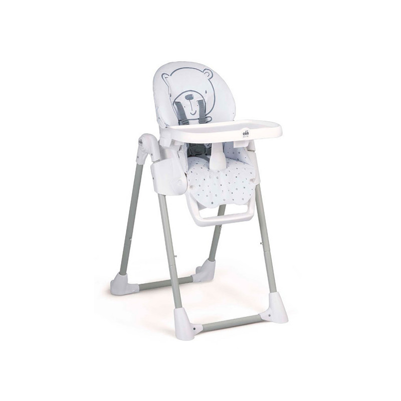 Trona Pappananna de Cam en color gris oscuro y blanco.