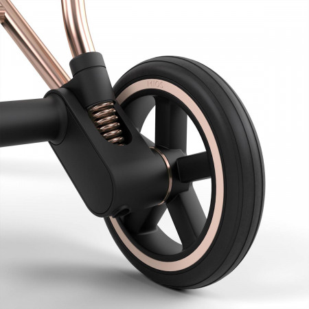 MIOS 2022 de Cybex, con suspensiones en todas las ruedas que harán que los paseos sean suaves y cómodos.