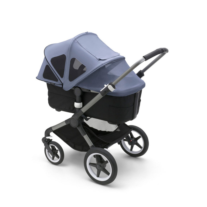Capota ventilada 2022 Fox/Cameleon  Bugaboo, mosquitera integrada que se adapta al capazo y a la silla de paseo.