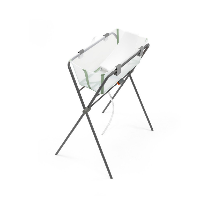 Bañera verde transparente FLEXI BATH STOKKE + soporte y patas.