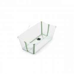 Bañera Flexi Bath verde transparente de Stokke.