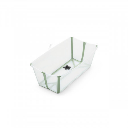 Bañera Flexi Bath verde transparente de Stokke.