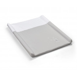 Mueble cambiador Doco Sleeping de Cotinfant en color blanco natural, con colchoneta y funda bear gris. 2