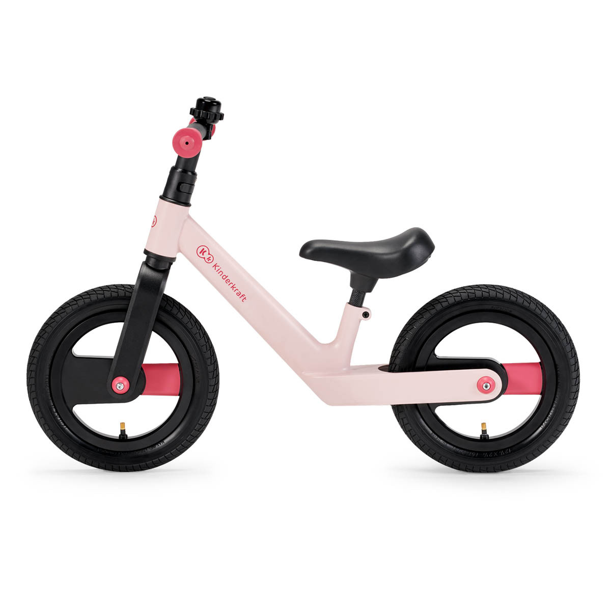 Kinderkraft goswift bicicleta de equilibrio está equipado con un asiento cómodo, suave y cubierto de piel ecológica.